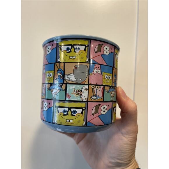 Nickelodeon SpongeBob SquarePants Character Grid SilverBuffalo Ceramic Mug 20 oz - Picture 2 of 6